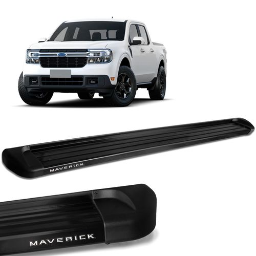 Estribo Lateral Maverick 2022 2023 Alumínio Preto