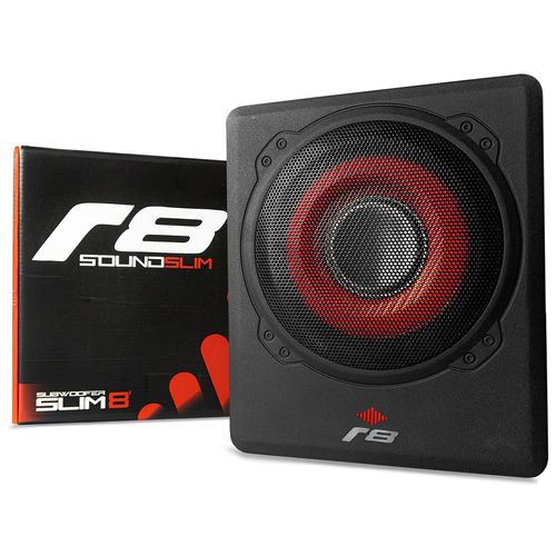 Caixa de Som Amplificada Subwoofer 8 Polegadas 100w Rms R8 Slim JSBOX2000