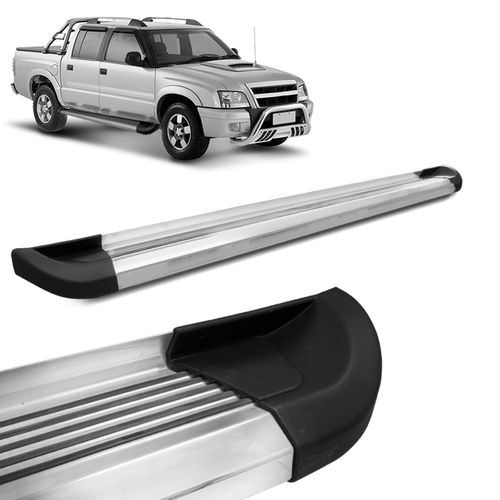 Estribo Lateral Chevrolet S10 1996 a 2011 Aluminio Polido G2 Bepo