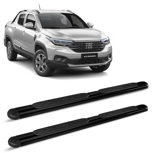 Estribo Lateral Strada 2021 2022 2023 CD CS Oval Preto Bepo
