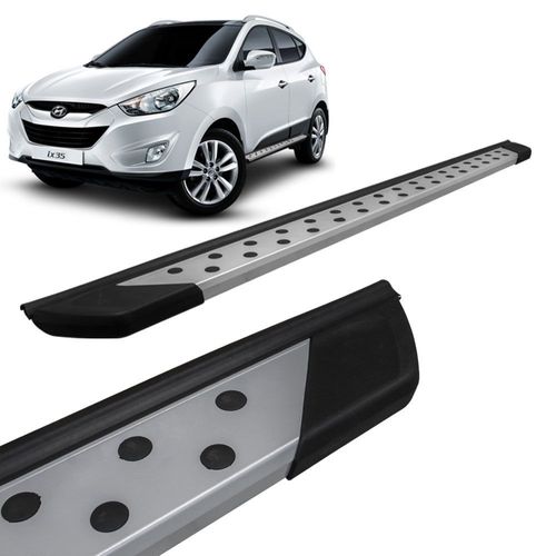 Estribo Lateral Hyundai IX35 2011 a 2018 Alumínio Prata Bepo