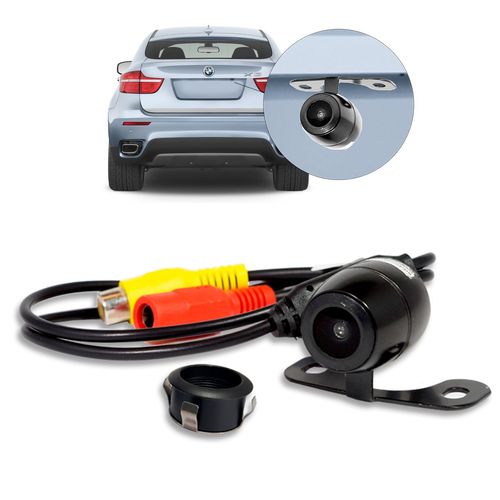 Câmera de Ré Borboleta Dinâmica 2x1 Universal Roadstar RS203BR