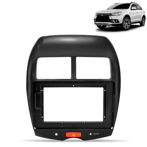 Moldura Do Painel 10 Polegadas ASX 2010 a 2022 Preto