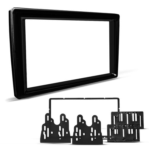 Moldura Painel Redutora de 9 para 7 Polegadas Black Piano Padrão Japonês e Chinês