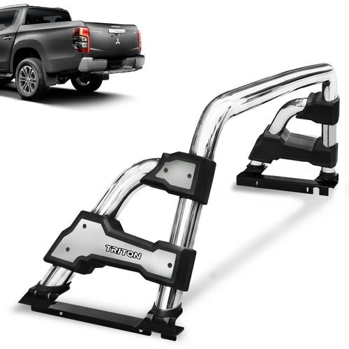Santo Antonio L200 Triton Sport 2017 a 2023 Cromado STR Sem Barra