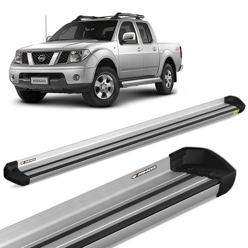 Estribo Lateral Frontier 2008 a 2016 Alumínio Prata Integral Keko K1