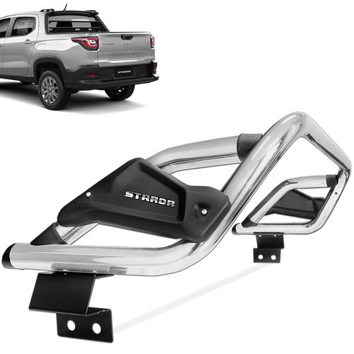 Santo Antônio Fiat Strada 2021 a 2023 Cabine Dupla Cromado Slim II Bepo