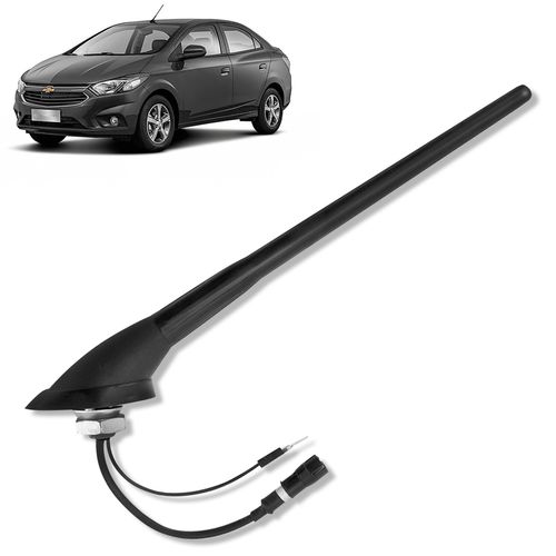Antena de Teto Dianteira Chevrolet Haste 20cm Mega Flex Removível com Conector