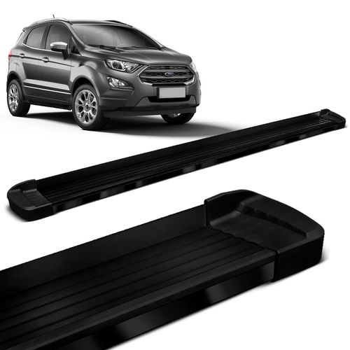 Estribo Lateral Ecosport 2013 a 2021 Aluminio Preto Elegance Bepo