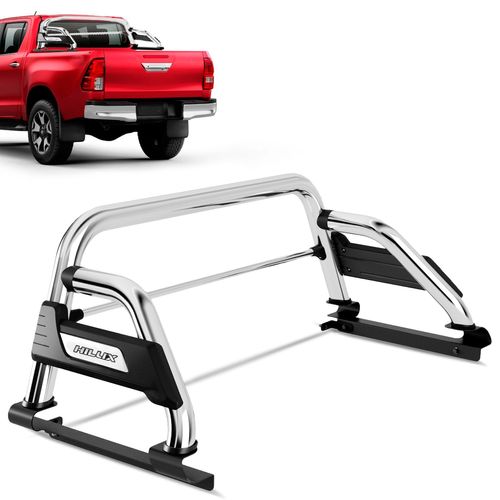 Santo Antonio Hilux 2016 a 2023 CD Cromado Com Barra Bepo B3