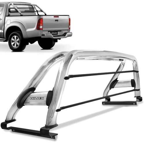 Santo Antonio Hilux 2005 a 2015 Duplo Cromado Com Barra