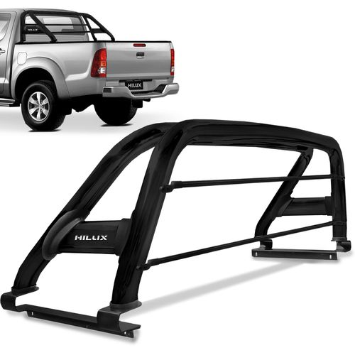 Santo Antonio Hilux 2016 a 2023 Duplo Preto Com Barra