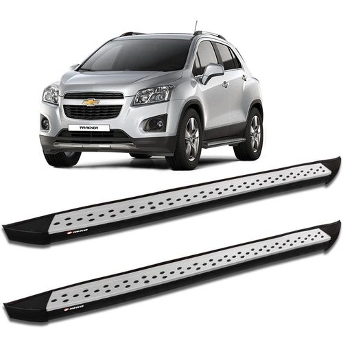 Estribo Lateral Tracker 2014 a 2019 Aluminio Prata K2 My Way