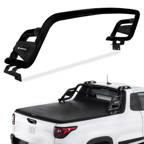 Santo Antonio Fiat Strada 2021 a 2023 Plus Preto Tubolar Keko K1