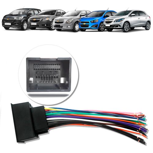Chicote de Ligação Onix Cobalt Cruze Sonic Spin Conector Macho Expex