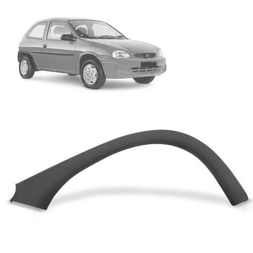 Alargador de Paralamas Corsa Wind Super 1994 a 1999 Traseiro Direito Cinza