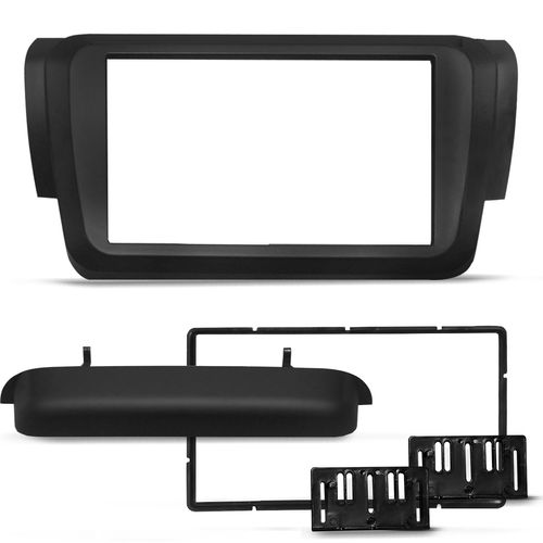 Moldura do Painel 2 Din Fiat Argo e Cronos 2018 a 2022 Preto Padrão Japonês e Chinês