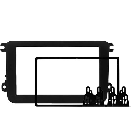 Moldura do Painel 2 Din Jetta Passat Variant Tiguan Amarok Fusca Gol Voyage Saveiro Padrão Japonês e Chinês