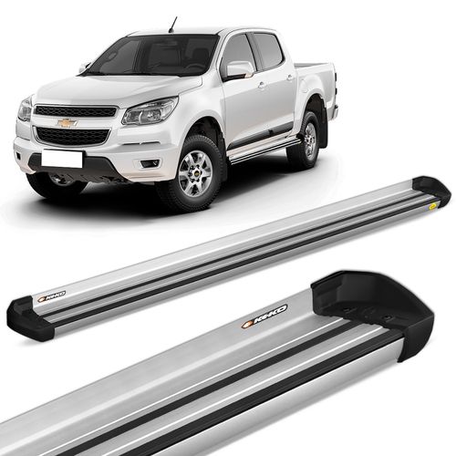 Estribo Lateral S10 CD 2012 a 2023 Aluminio Prata Keko K1