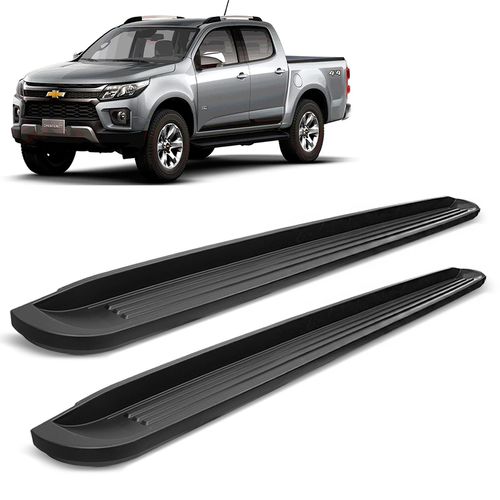 Estribo Lateral S10 2012 a 2023 Cabine Dupla Injetado Original Base de Aço Bepo