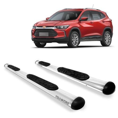 Estribo Lateral Oval Tracker 2020 a 2023 Aço Carbono Cromado