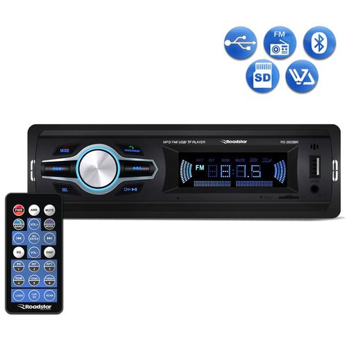 Radio Automotivo Roadstar RS2603BR Mp3 Player Bluetooth USB SD FM 4x25w