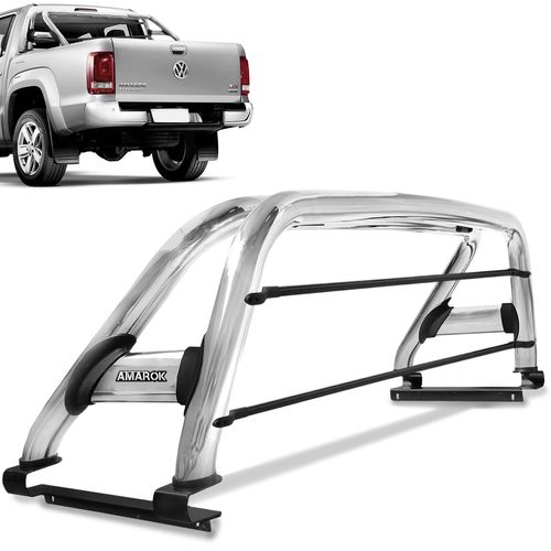 Santo Antonio Amarok 2010 a 2022 Duplo Cromado Com Barra