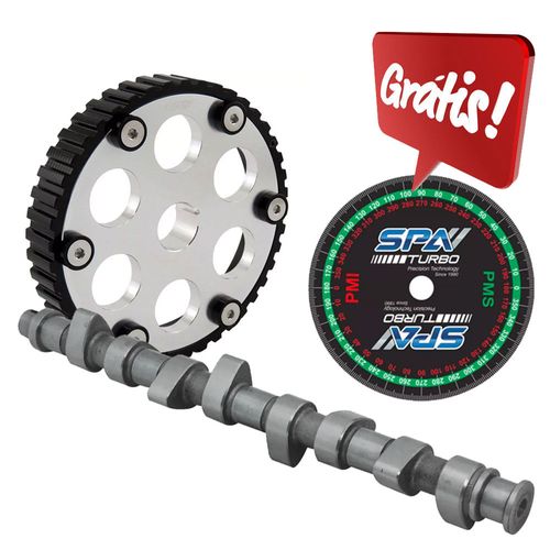 Comando de válvula billet VW AP 8V 294°A / 290°E para turbo tucho mecânico + Polia do Comando de Válvulas Modelo B Series