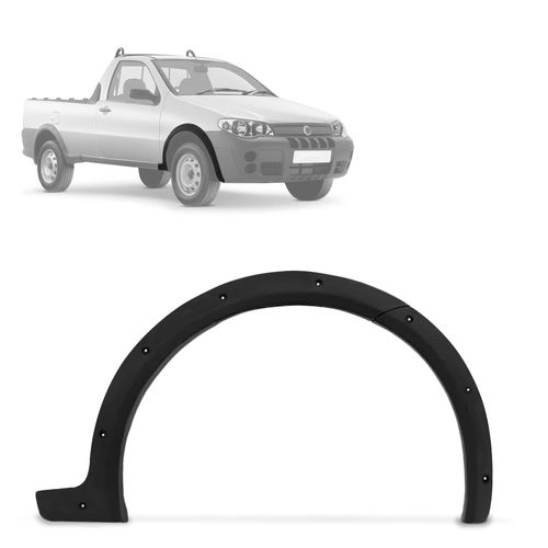 Alargador de Paralamas Strada Adventure Trekking 2005 a 2008 Dianteiro Direito Preto