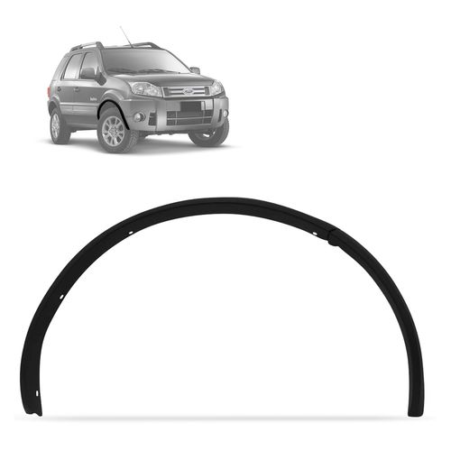 Alargador de Paralamas Ecosport 2003 a 2012 Dianteiro Direito Preto