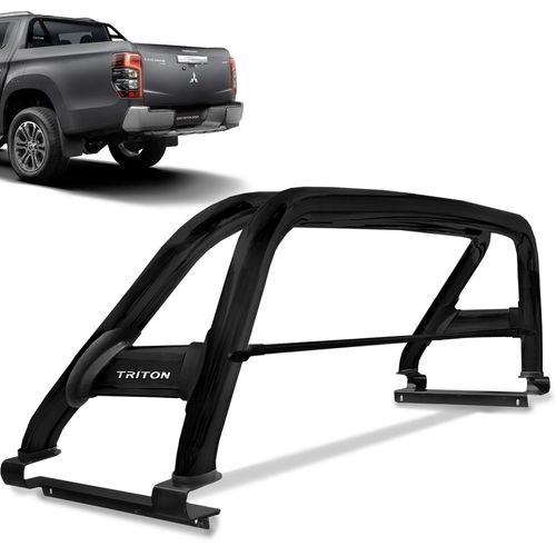 Santo Antonio L200 Triton Sport 2017 a 2022 Duplo Preto Com Barra