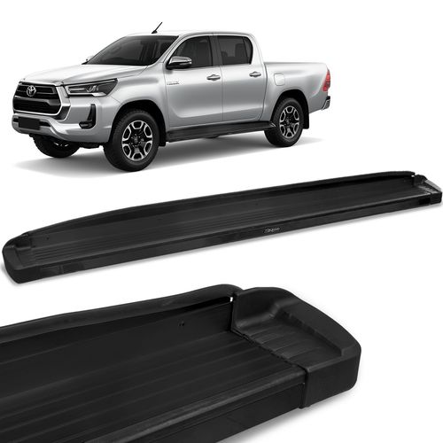 Estribo Lateral Hilux 2016 a 2023 Aluminio Preto Bepo