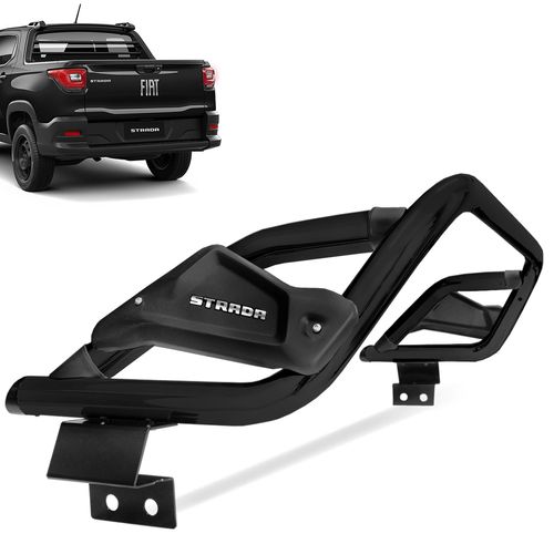 Santo Antônio Fiat Strada 2021 a 2023 Cabine Dupla Preto Slim II Bepo