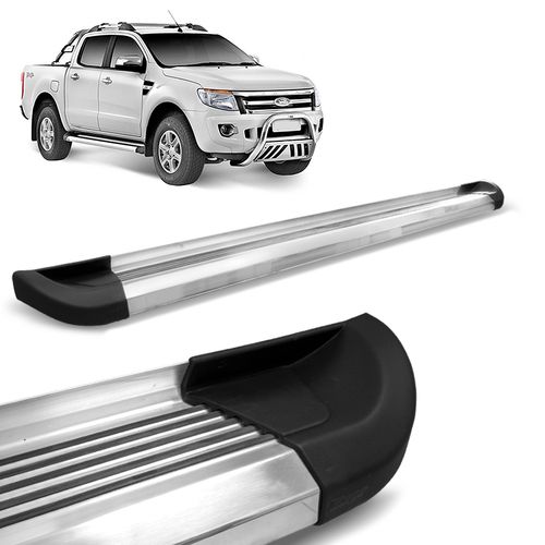 Estribo Lateral Ford Ranger 2013 a 2023 Aluminio Polido Bepo
