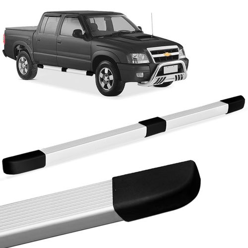 Estribo Lateral S10 CD 1995 a 2011 Quadrado Executive Alumínio Bepo