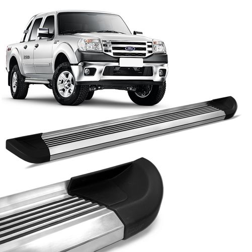 Estribo Lateral Ranger CD 1998 a 2012 Aluminio Polido G2 Bepo