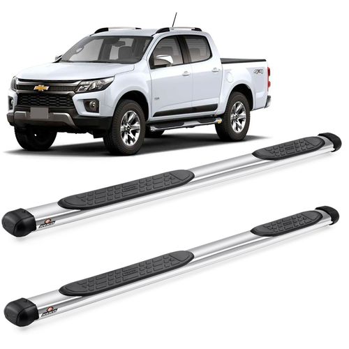 Estribo Lateral S10 CD 2012 a 2023 Oblongo Cromado Keko K1