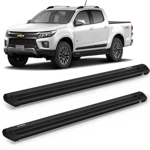 Estribo Lateral S10 2012 a 2023 CD Aluminio Preto Keko K1