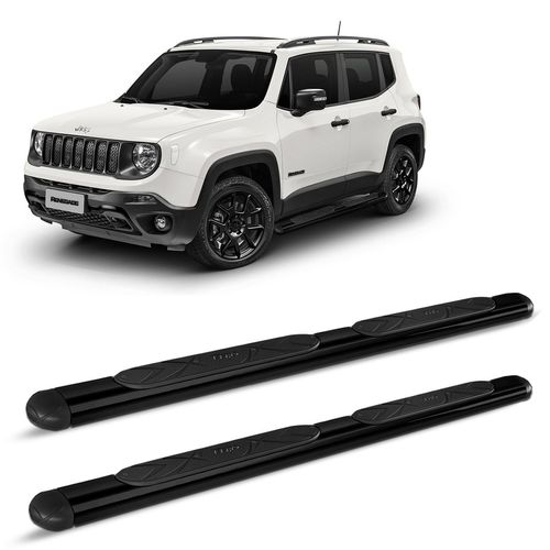 Estribo Oval Jeep Renegade 2015 a 2023 Preto Original Bepo