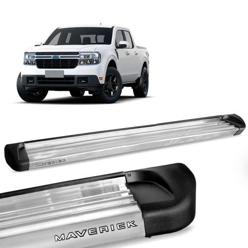 Estribo Lateral Maverick 2022 2023 Alumínio Polido