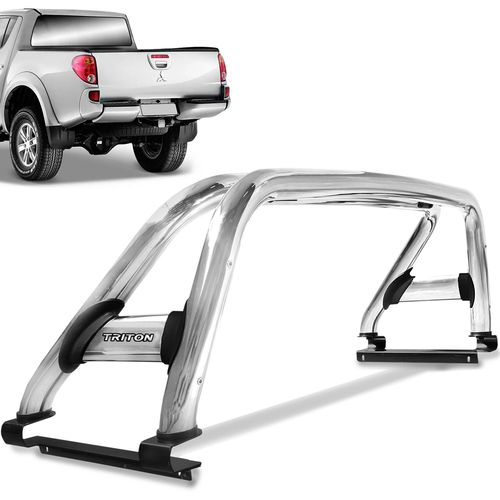 Santo Antonio L200 Triton 2008 a 2018 Duplo Cromado Sem Barra Track
