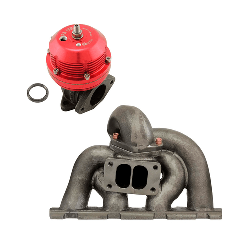 Coletor de escape para turbo pulsativo VW/Audi 2.0 TSi 200cv (até 2013) - T3 (TMA11) + WASTEGATE USA REGULAGEM MECÂNICA