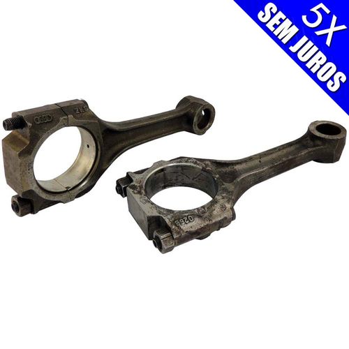 Par de bielas VW / Ford AP 1.6 / 1.8 / 2.0 (026B) - Sem Furo - Usadas, no estado.