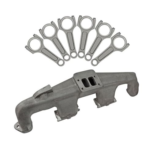 Jogo Biela Forjada Basic 6 polegadas 152,4mm + COLETOR DE ESCAPE T3 para Chevrolet / GM Opala / Omega 6 cilindros 1200cv