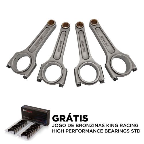 Biela Super A-Beam 159 1200CV para VW AP Bloco Alto (parafusos 7/16) - Jogo com 4 unidades
