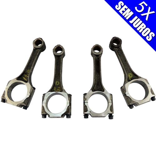 Jogo de bielas equalizadas VW / Ford AP 1.6 / 1.8 / 2.0 (026B) - Com parafusos ARP - Usadas, bom estado.