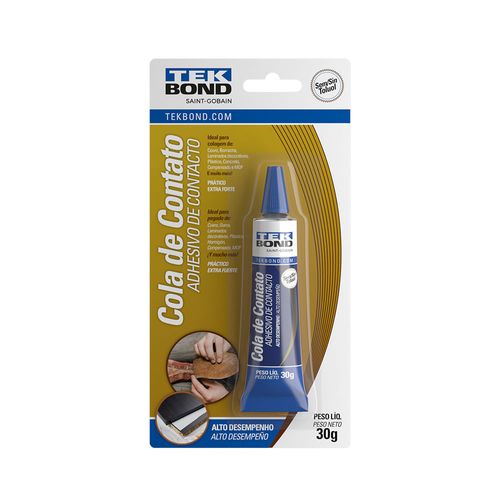 Cola De Contato 30G - Sem Tuoluol - Blíster - Tekbond
