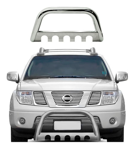 Para-choque De Impulsão Frontier 2008 A 2016 C Chapa Cromado