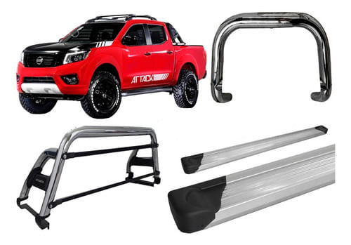 Kit Quebra Mato Santo Antonio H2 Estribo Fontier 16/20 Cromo