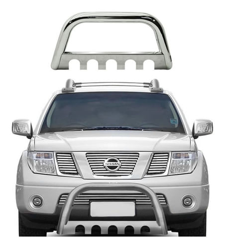 Para-choque De Impulsão Frontier 08/16 C Chapa Cromado